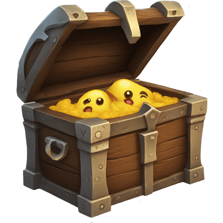 mimic chest with tongue, dungeons and dragons emoji