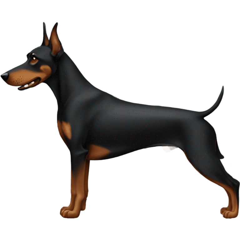 Doberman with wolf  emoji