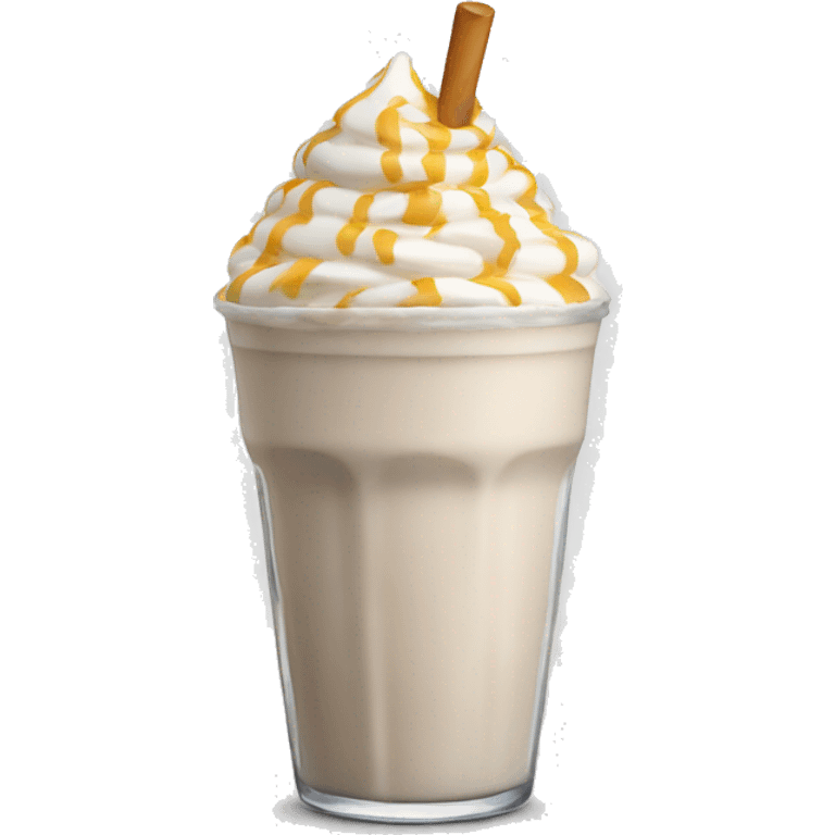 Milk shake with stick emoji