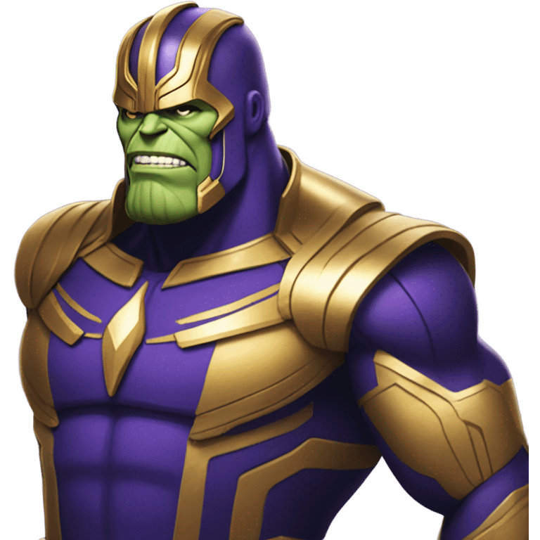 Thanos in spandex  emoji