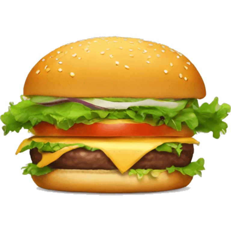 Burger with only vegtable emoji