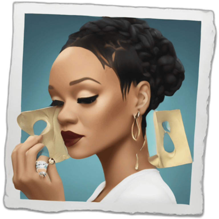 rihanna with an album emoji