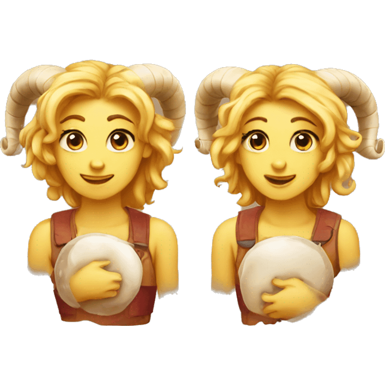 Emoji of aries ♈ and ♓ piscis emoji