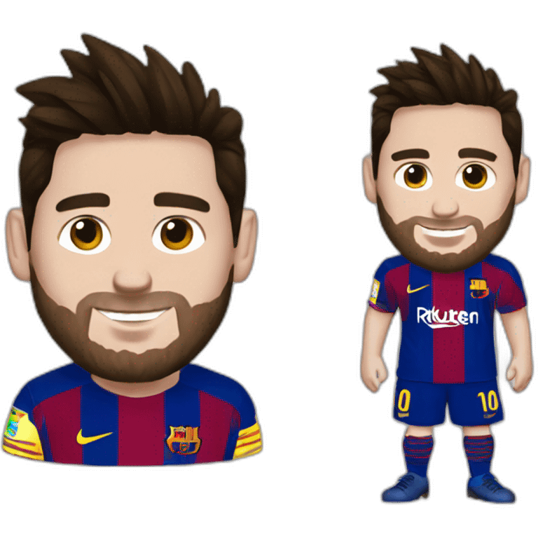 Messi con cuernos emoji