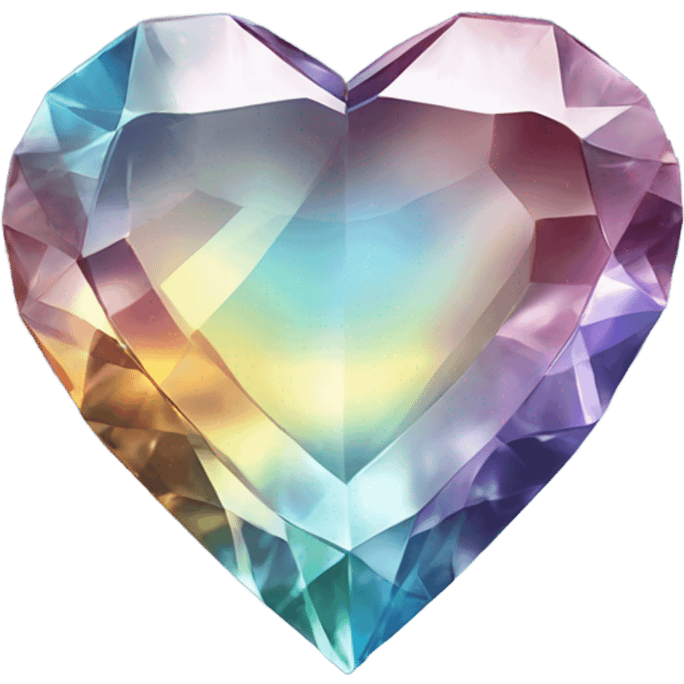 Crystal heart emoji