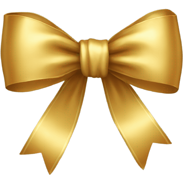 Gold bow emoji