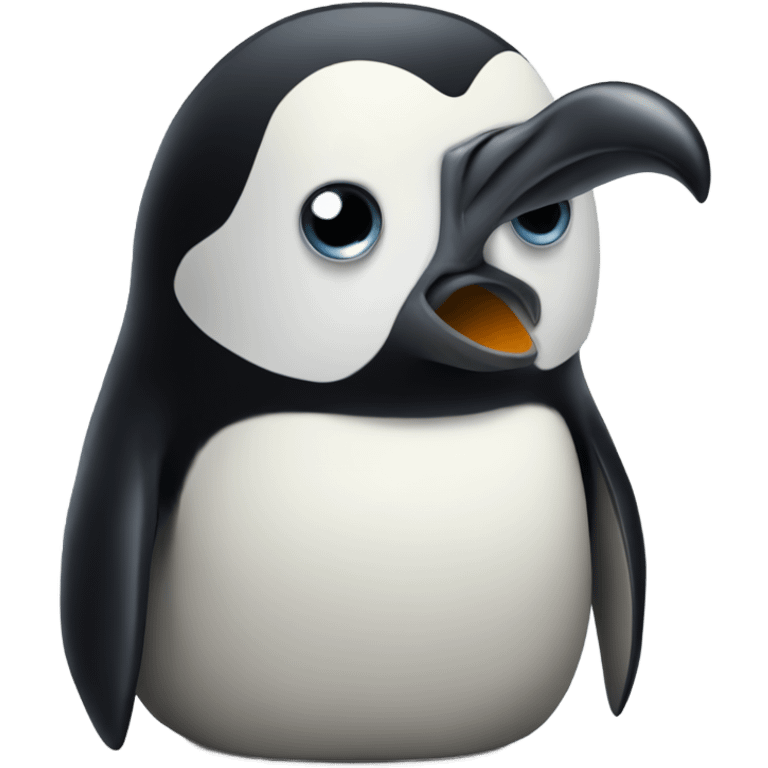 The wronged penguin emoji