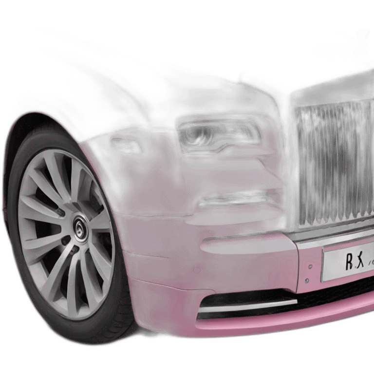 Rolls Royce pink emoji