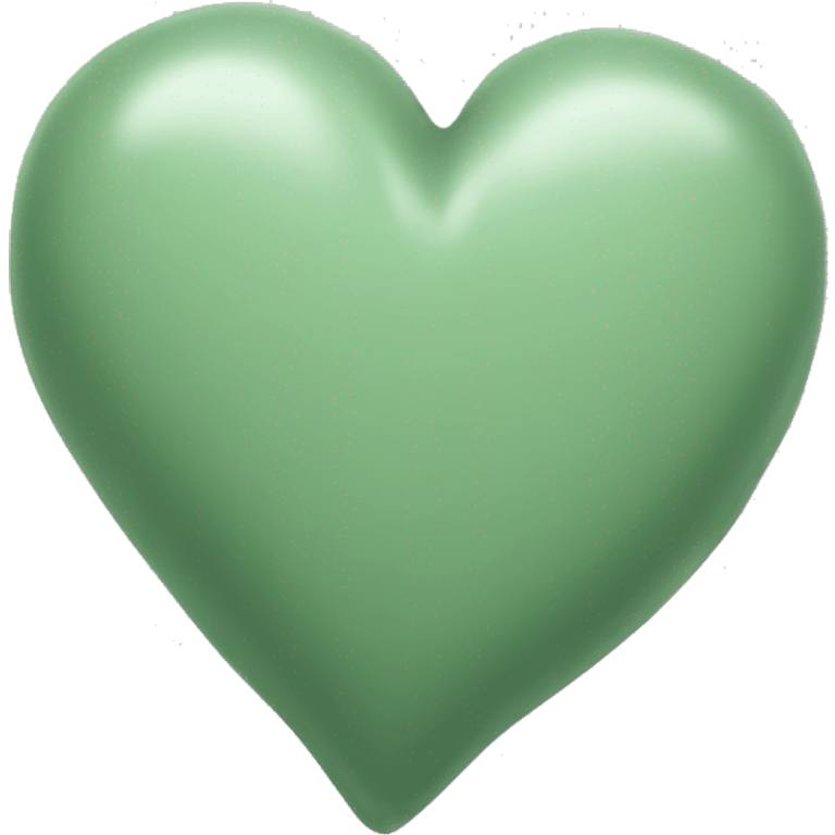 Sage green heart emoji