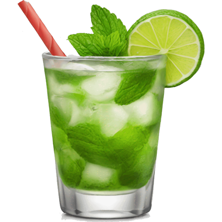 Mojito cocktail emoji