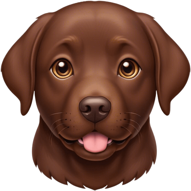 Chocolate Labrador emoji