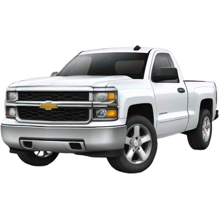 Dropped white silverado emoji