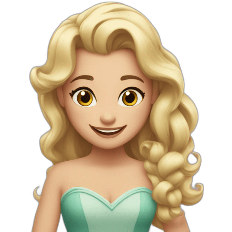 Úrsula da Disney feliz emoji