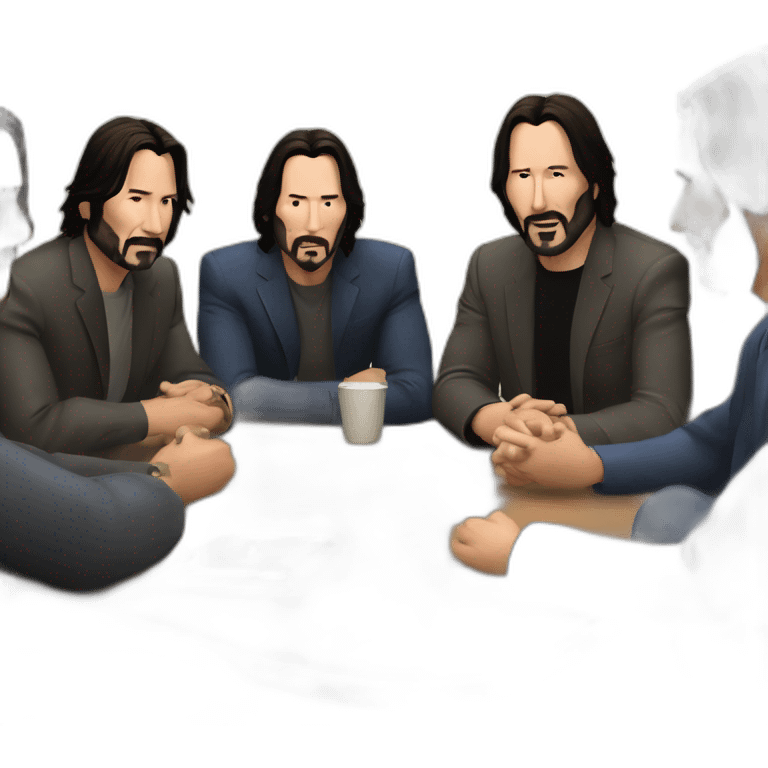 All the Johns Keanu Reeves has played meeting in a circle emoji