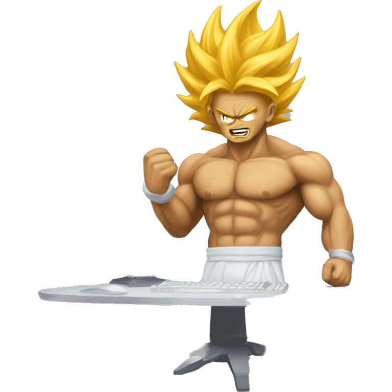 Super saiyan computer emoji