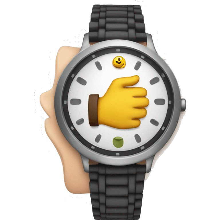 Hand on watch  emoji