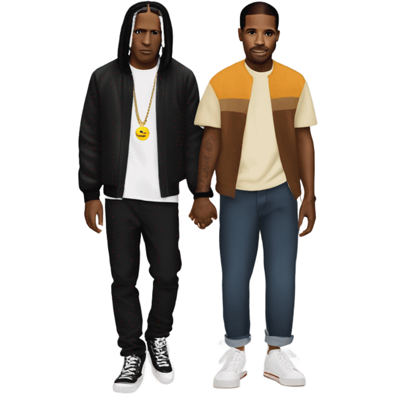 asap rocky and frank ocean holding hands emoji