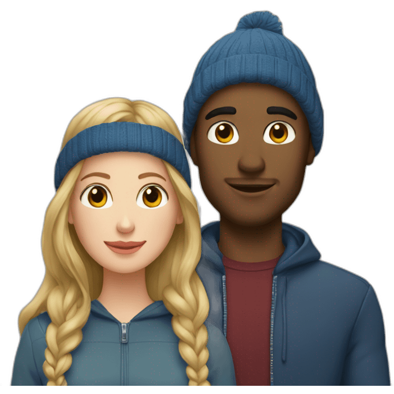 Couple Thibault et Juliette emoji