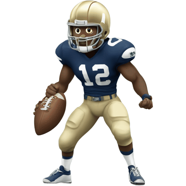 Fighting Irish with a football emoji