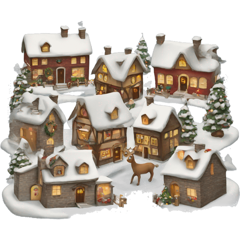 Christmas village  emoji