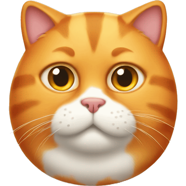 Orange fat cat emoji