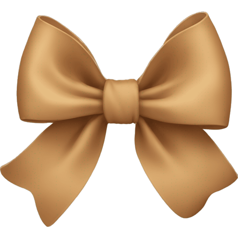 Tan bow emoji