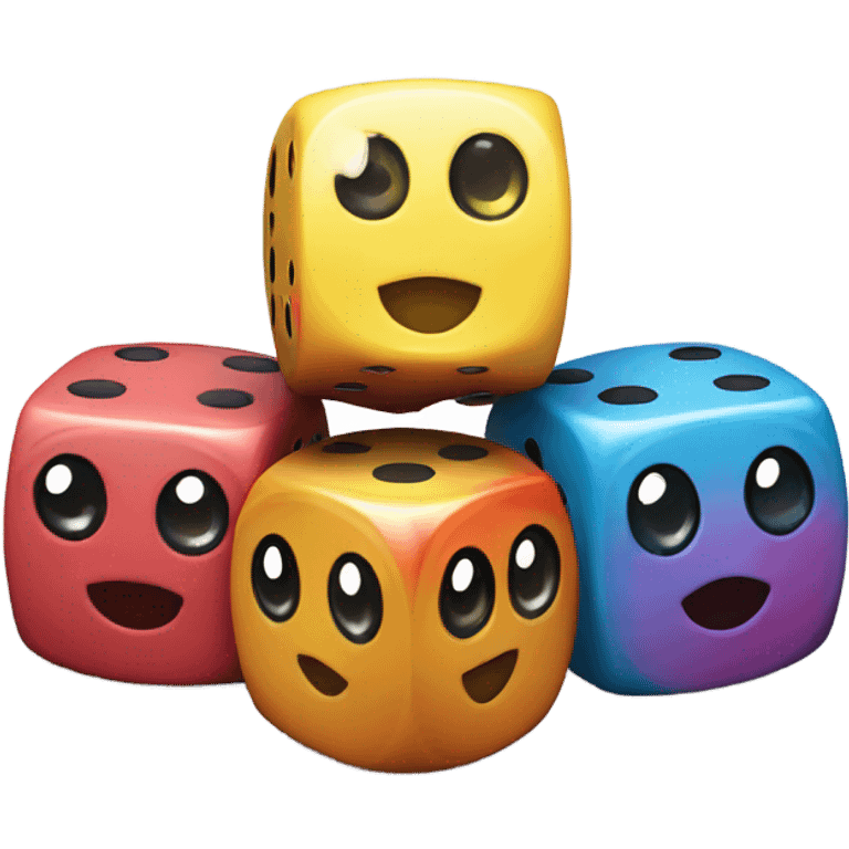 5 playing dice emoji