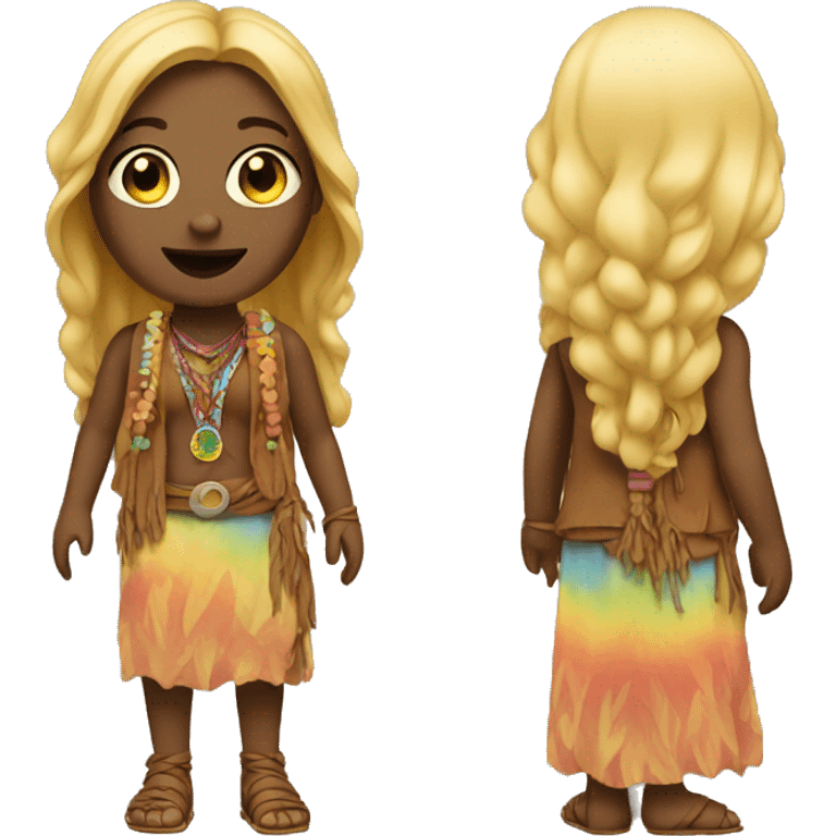 Female hippie emoji