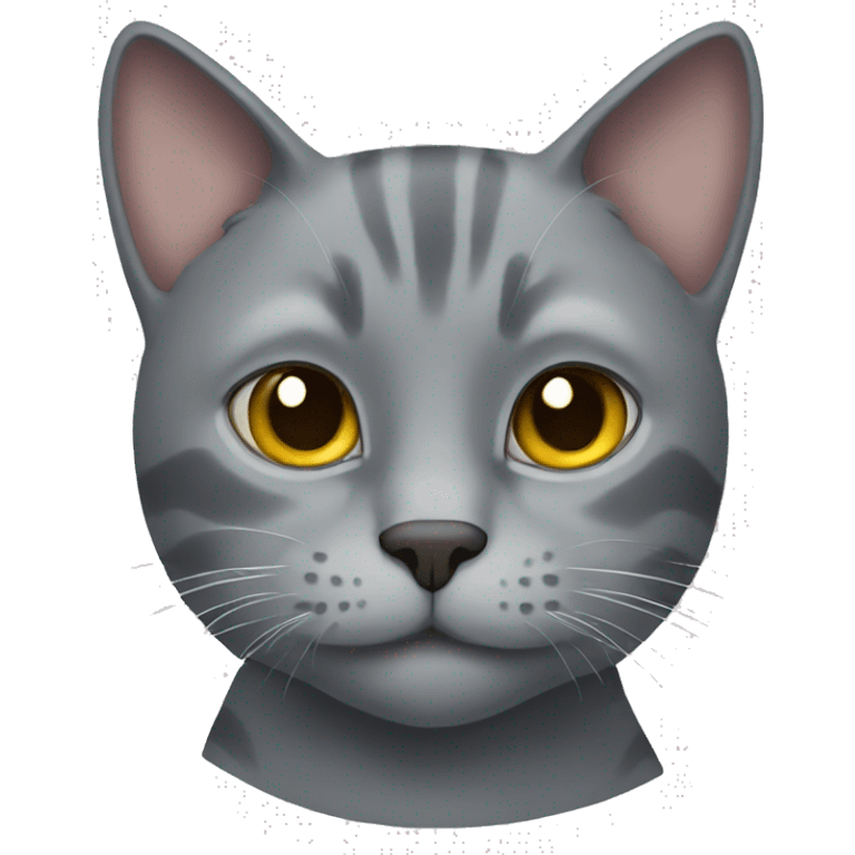 Grey cat emoji