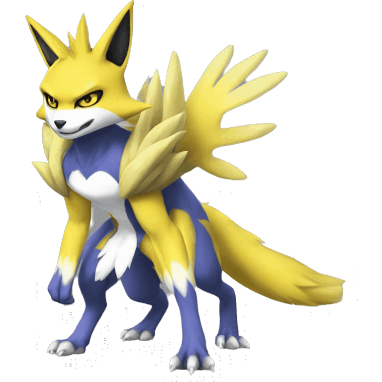 Lombax-Renamon-Zeraora full body emoji