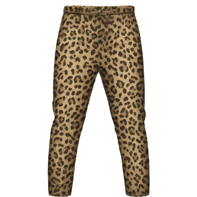 Trousers with leopard print emoji