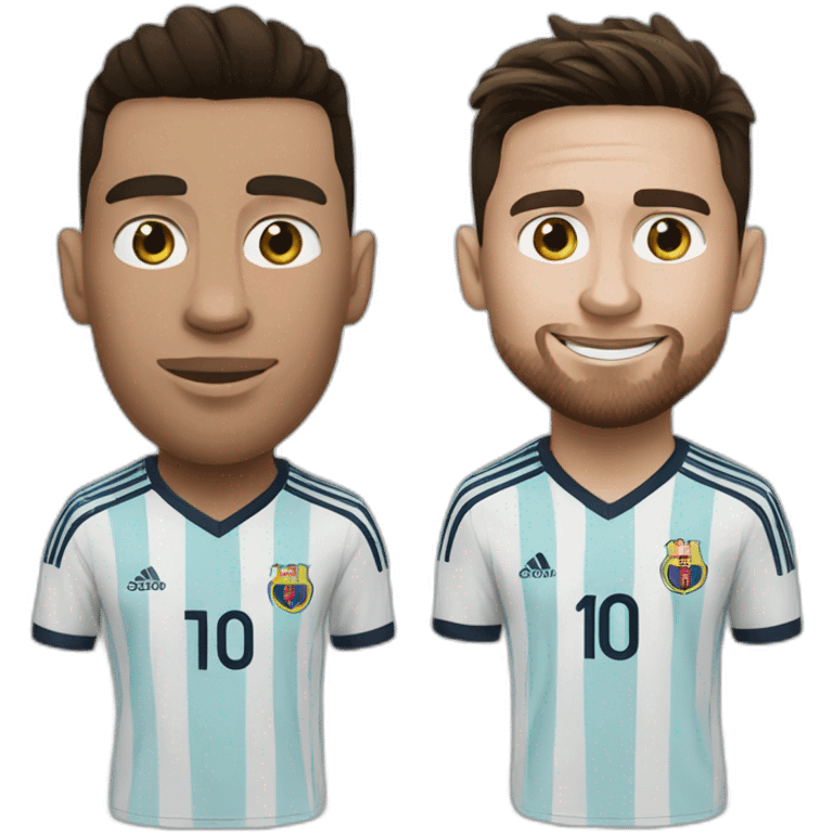 ronaldo and messi emoji