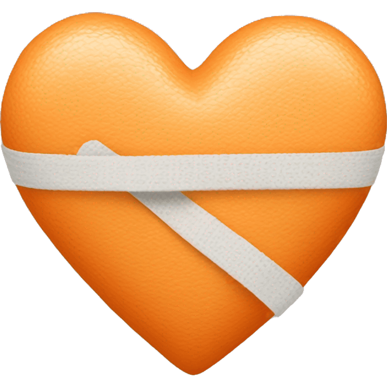 light orange heart with bandages emoji