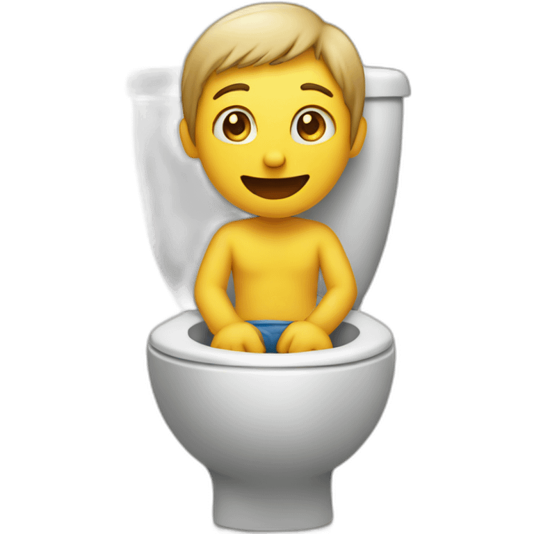 person sitting on a toilet emoji