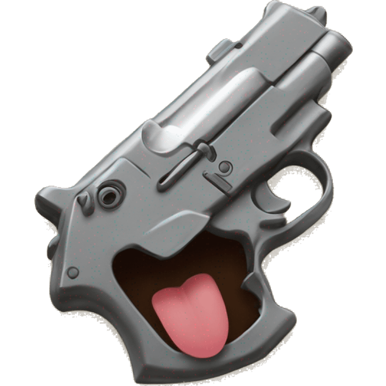 Emoji pistol mouth emoji