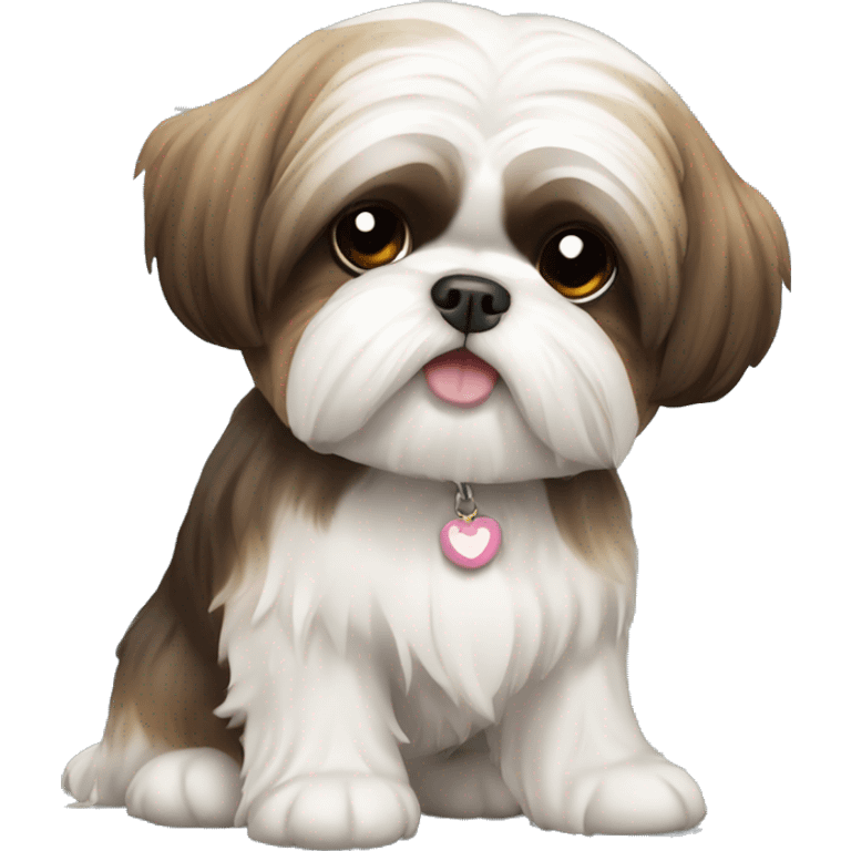 shih tzu café con moño  emoji