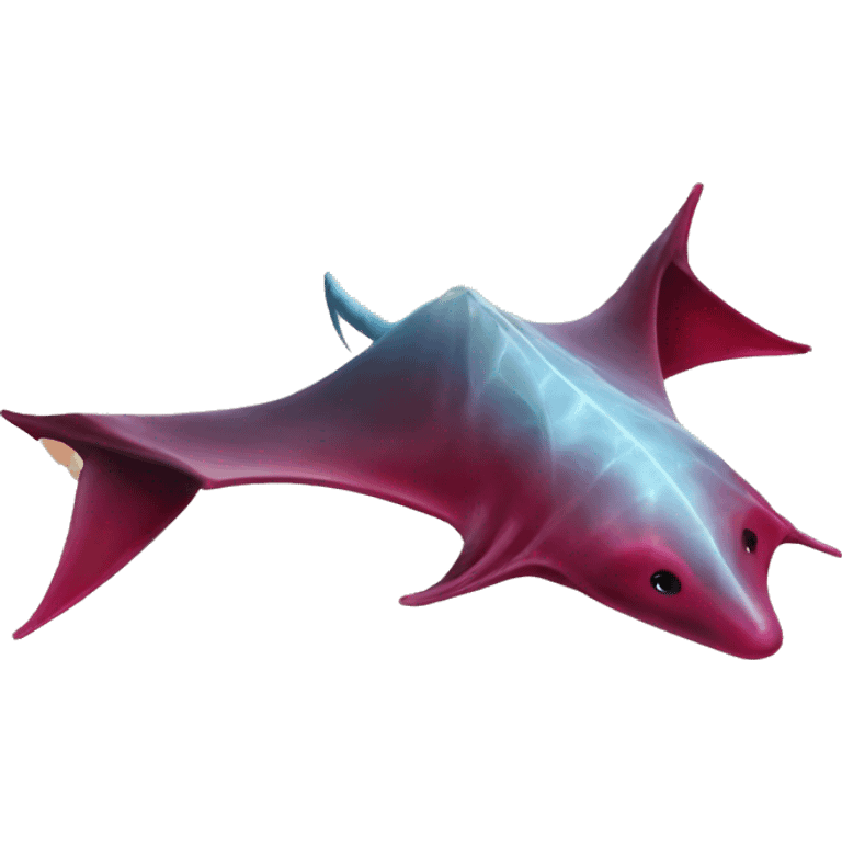 a mantarray made of ruby emoji