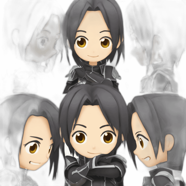 Kirito le personnage principal de Sword art online emoji