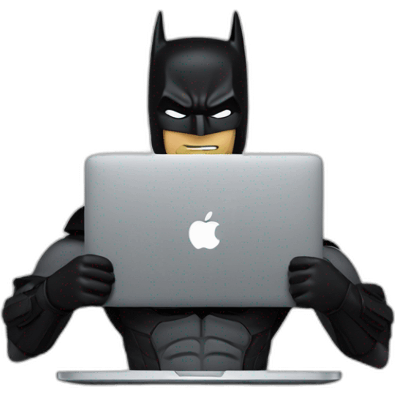 Batman work on macbook emoji