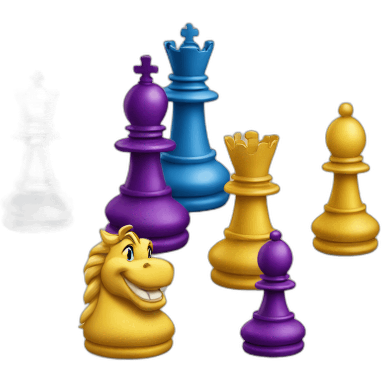 Disney chess set emoji