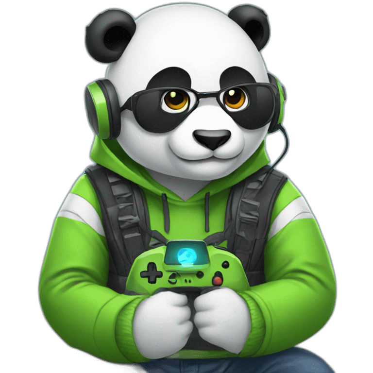 panda gamer emoji