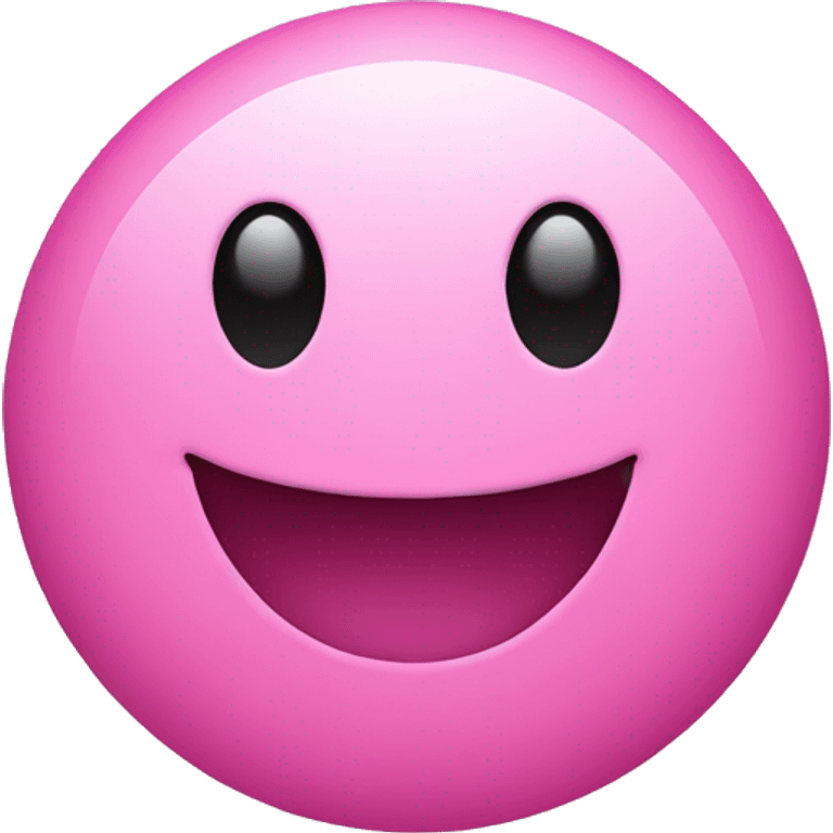 Smiley face pink emoji