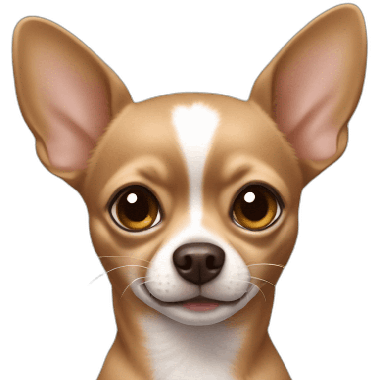 Dark light Brown Chihuahua emoji