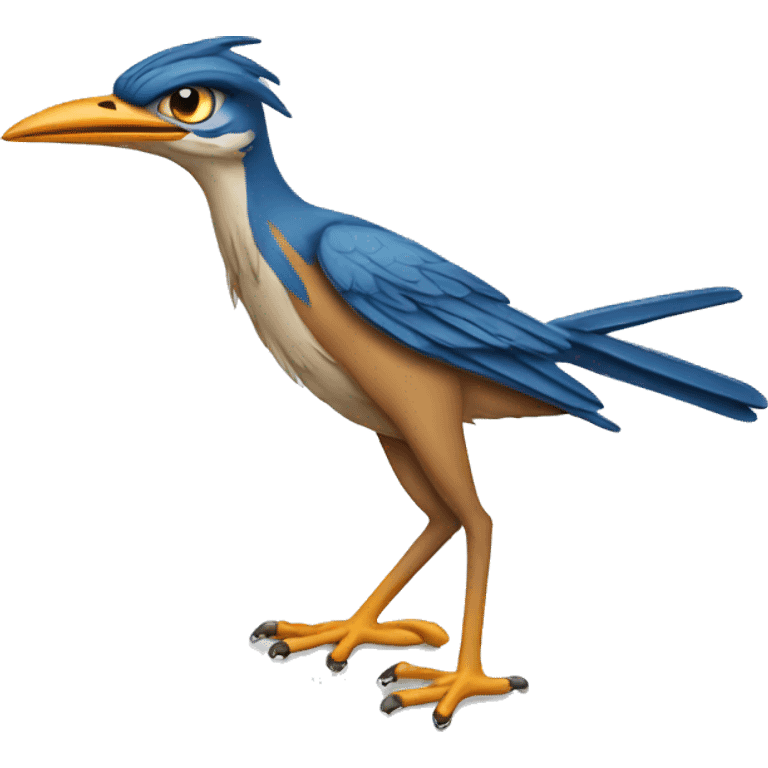 road runner holding a banner emoji