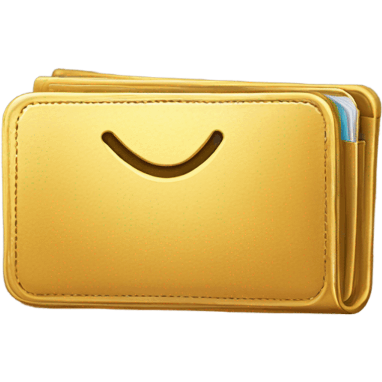 golden crypto wallet emoji