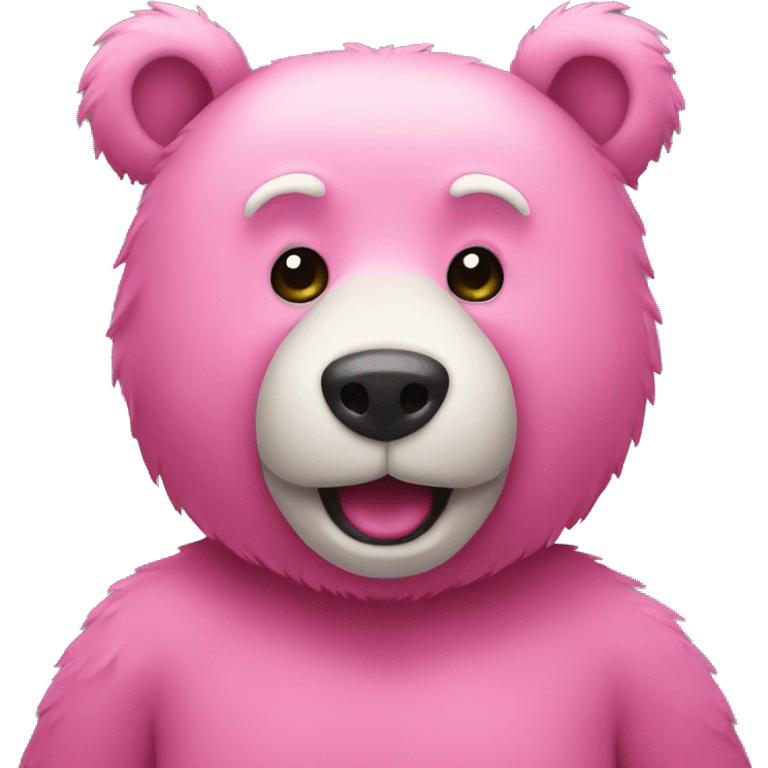 Pink bear emoji