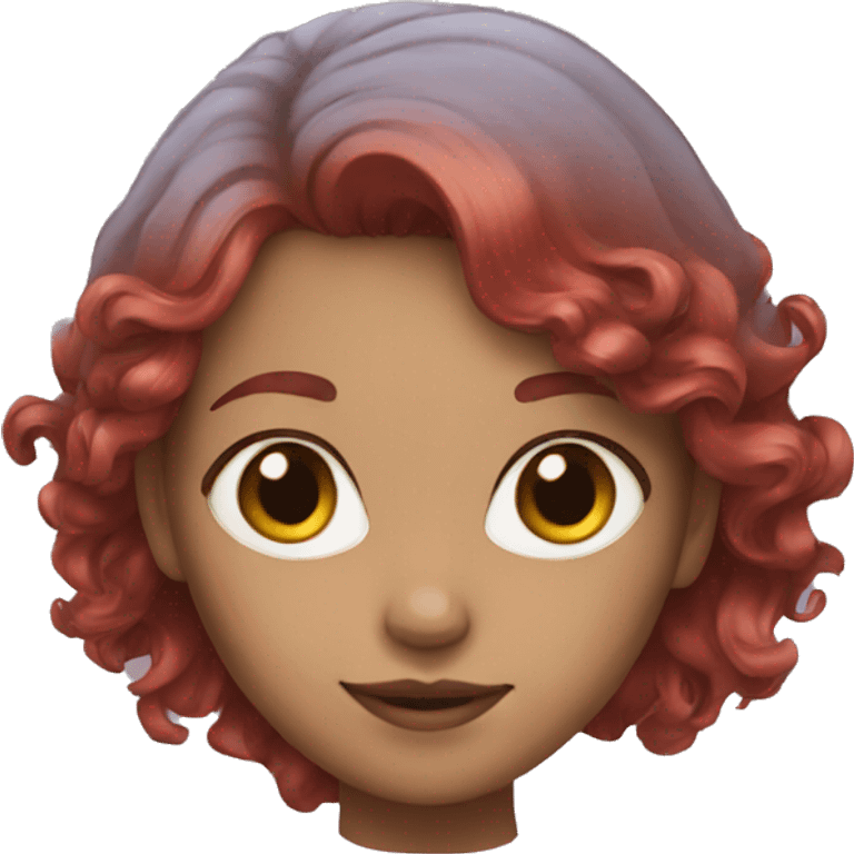 Girl with a red hair emoji