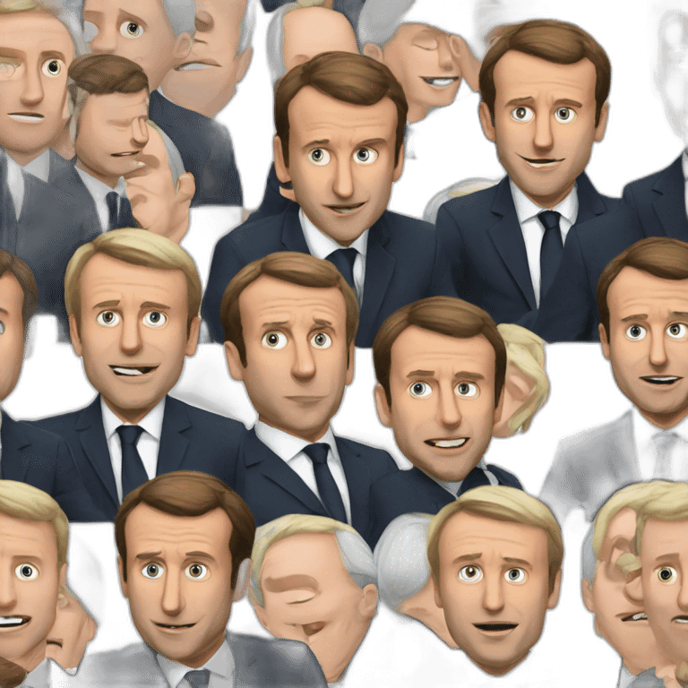 Emmanuel Macron realist emoji