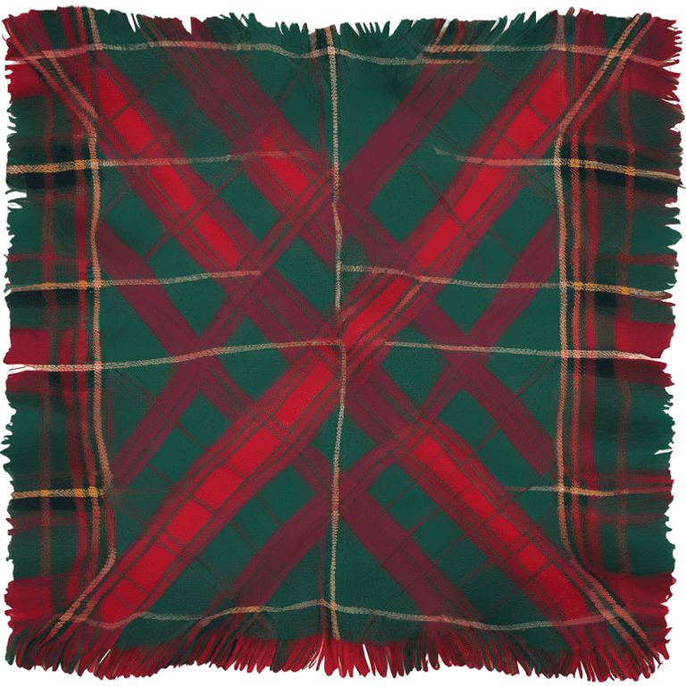 Tartan scarf emoji