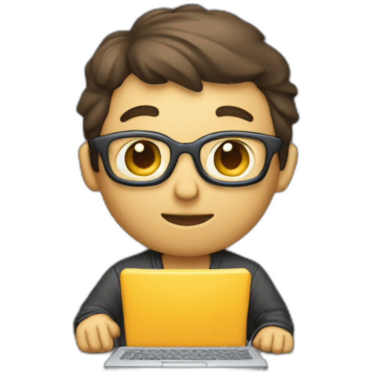 developer typing on computer emoji